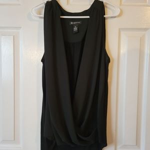 Black sleeveless top